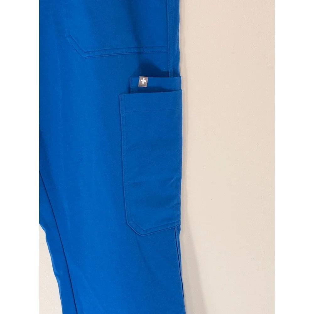 Figs Cairo Cargo Scrub Pants Men's Royal Blue Medical Nursing Doctor Large
